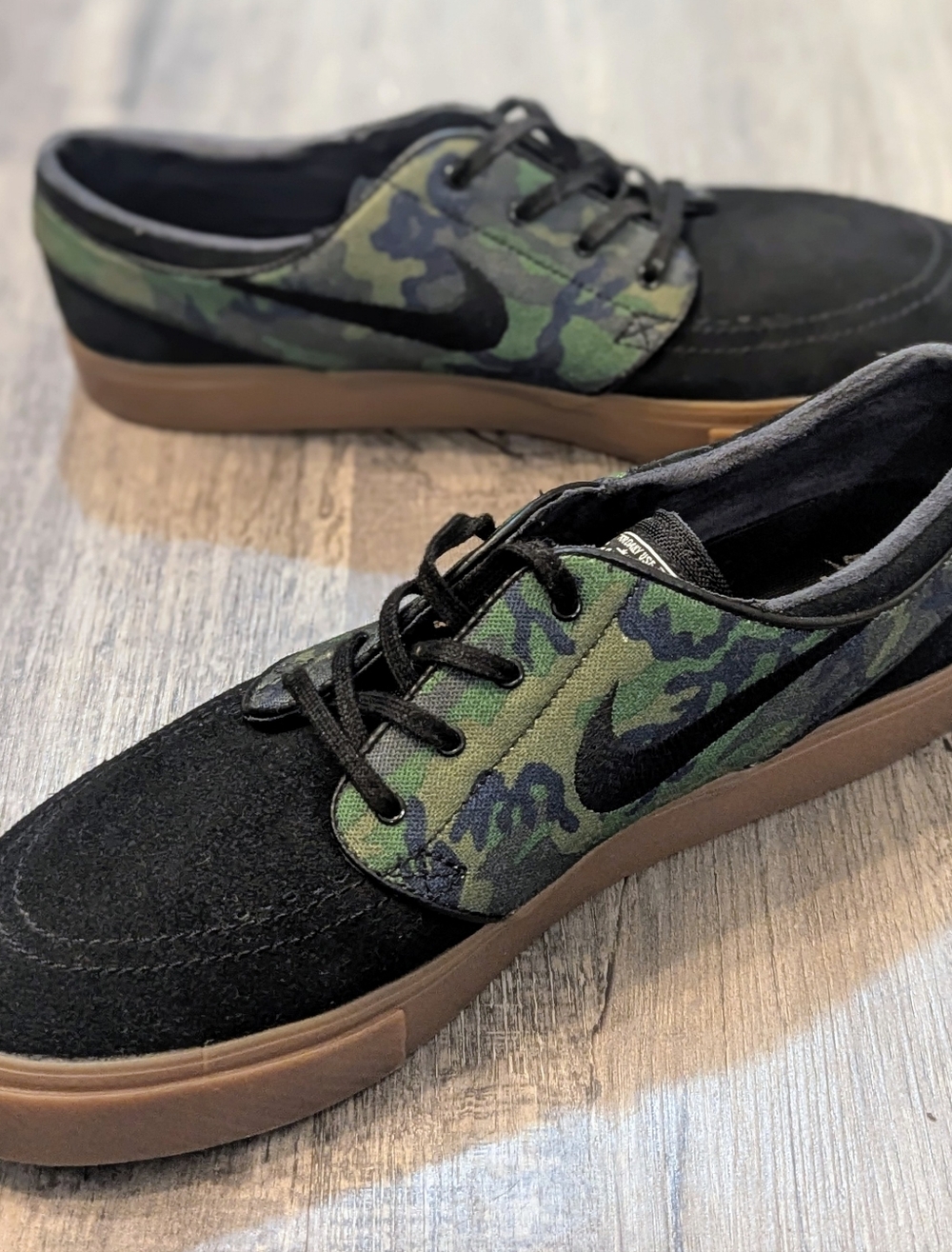 Nike Zoom Stefan Janoski Sneakers Mens Size 12 Camo/Black